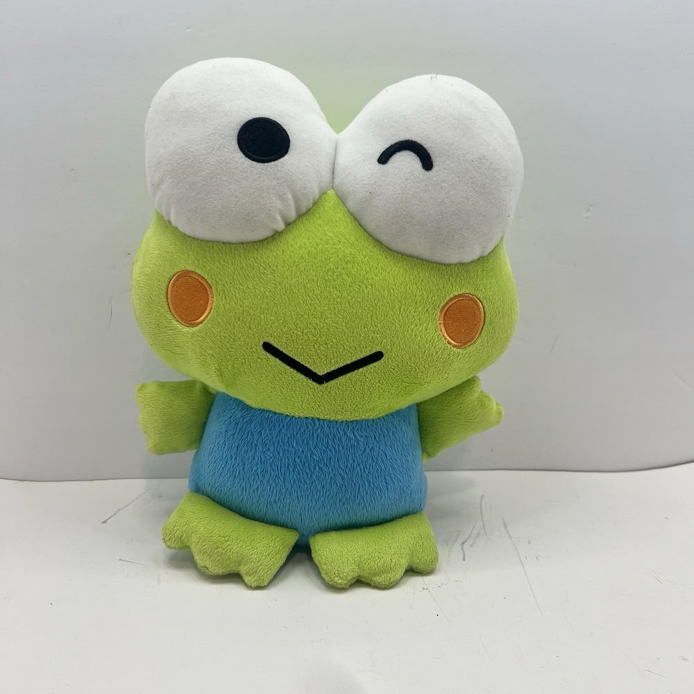 Keroppi Frog Plush Sanrio Large 10" Hello Kitty and Friends New With Tags BNIB